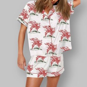 Cowboy Santa Jingle Horse Reindeer Christmas Pajama