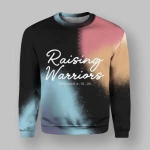 Raising Warriors Print Casual Sweatshirt