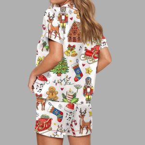 Christmas Things Satin Pajama Set