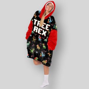 Tree Rex Unisex Blanket Hoodie