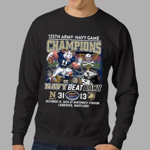 125th Army Navy Game Champions Navy Beat Army Shirt