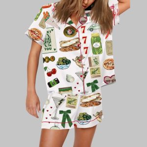 Espresso Martini Valentine's Day Foods Luck You 777 Pajama Set