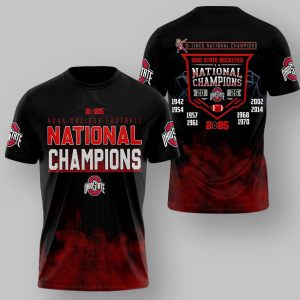 Ohio State 2025 National Champions 9 Times National Champions Shirt