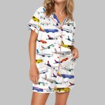 Airline Aircraft Satin Pajama Set