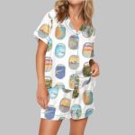 Airplane Window Travel Art Satin Pajama Set