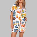 Aperol Spritz Sea Foods Pajama Set