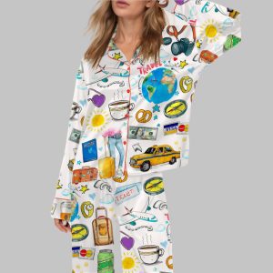 Global Travel Satin Pajama Set