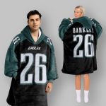 Barkley 26 Eagles Football Hoodie Blanket