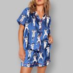Blue Dodgers Baseball Pajama Set