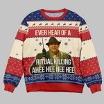 Buck Russell Ever Hear Of A Ritual Killing Christmas Ugly Sweater