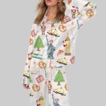 Christmas New York Satin Pajama Set