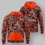 Cincinnati Bengals 2024 Salute to Service Camo Hoodie