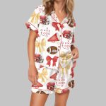 Coquette Kansas Football Satin Pajama Set