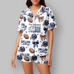 Cowboys Never Underestimate A Woman Who Believes In Jesus And Cowboys Pajama Set