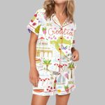 Croatia Travel Satin Pajama Set
