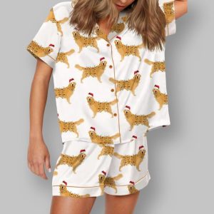 Christmas Golden Retriever Pajama Set
