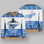 Dodgers 2024 World Series Champions Ugly Christmas Sweater