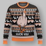Duck You Funny Christmas Ugly Sweater