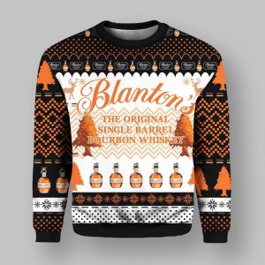 Blanton's Bourbon Whiskey Ugly Christmas Sweater