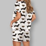 Espresso Martini Dachshund Satin Pajama Set