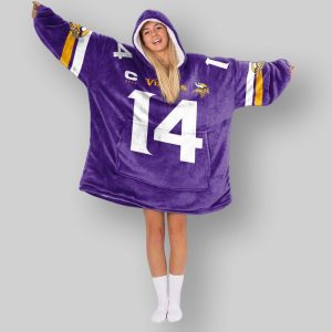 Darnold Vikings Football Unisex Blanket Hoodie 3 Darnold Vikings Football Unisex Blanket Hoodie