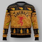 Fireball Cinnamon Whisky Ugly Christmas Sweater