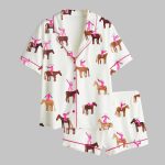 Gangstas Paradise Cowboys Horses Rodeo Satin Pajama Set