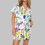 Greece Travel Satin Pajama Set
