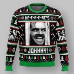 Here's Johnny The Shining Ugly Christmas Sweater