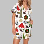 Holiday In New York Satin Pajama Set