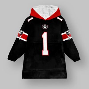 1 Georgia Football Unisex Blanket Hoodie 2 1 Georgia Football Unisex Blanket Hoodie