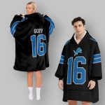 Jared Goff Detroit Football Hoodie Blanket