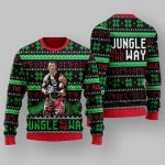 Jungle All The Way Arnold Schwarzenegger Ugly Christmas Sweater