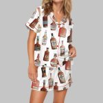 Kentucky Bourbon Satin Pajama Set