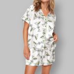 Martini Bow Satin Pajama Set