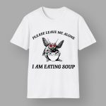 Mothman Eating Soup Please Leave Me Alone I Am Eating Soup Shirt