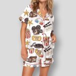 Movie Journal Satin Pajama Set