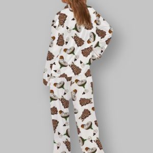 Christmas Espresso Martini Satin Pajama Set For Women