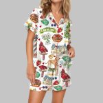North Carolina State Satin Pajama Set
