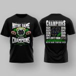 Notre Dame Football 2025 College Football National Champions Shirt
