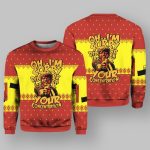 Oh I'm Sorry Did I Break Your Concentration Pulp Fiction Ugly Christmas Sweater