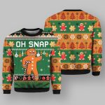 Oh Snap Gingerbread Ugly Christmas Sweater