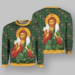 Orthodox Jesus Christ Ugly Christmas Sweater