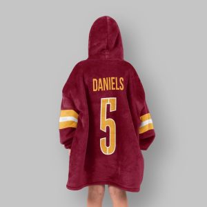 Washington Football Daniels Unisex Blanket Hoodie 3 Washington Football Daniels Unisex Blanket Hoodie
