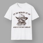 Raccoon It Is What It Is And It Is Not Great Shirt