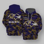 Ravens 2024 Salute To Service Camo Hoodie