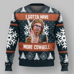 Saturday Night Live I Gotta Have More Cowbell Ugly Christmas Sweater