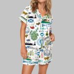 Scottish Travel Holiday Satin Pajama Set
