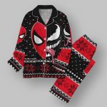 Spiderman And Venom Christmas Pajamas Set