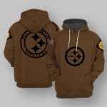 Steelers Salute To Service Veterans Day Brown Hoodie
